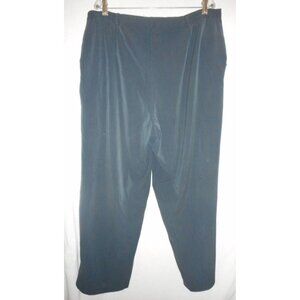 Sag Harbor Woman Size 22W Blue Grey wide leg Pants